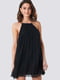 Сукня А-силуету з відкритою спиною чорна | 6436530 | фото 3