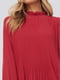 Блуза зі складками червона | 6436544 | фото 4