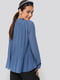Блуза зі складками синя | 6436545 | фото 2