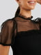 Блуза черная в горох | 6436560 | фото 3