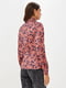 Блуза с завязкой терракотовая с цветочным принтом | 6436599 | фото 2