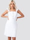 Платье-футляр белое с пуговицами | 6436638 | фото 3