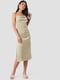 Сукня у білизняному стилі оливкового кольору | 6436667 | фото 3