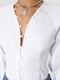 Блуза с объемными рукавами белая | 6436689 | фото 4