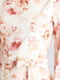 Платье А-силуэта белое в принт | 6436714 | фото 4