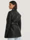 Куртка черная из искусственной кожи | 6436719 | фото 2