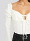 Блуза кремового цвета с оборками | 6436725 | фото 3