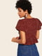 Блуза красная в горошек | 6436768 | фото 2