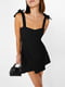 Платье А-силуэта черное | 6436807 | фото 3