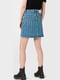 Джинсовая юбка синяя в полоску | 6436813 | фото 2