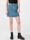 Джинсовая юбка синяя в полоску | 6436813 | фото 3
