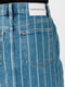 Джинсовая юбка синяя в полоску | 6436813 | фото 4