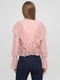 Блуза розовая кружевная | 6436871 | фото 2