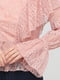 Блуза рожева мереживна | 6436871 | фото 4