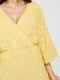 Желтый комбинезон ромпер с вышивкой и рюшами | 6437181 | фото 4