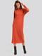 Платье А-силуэта оранжевое | 6437258 | фото 3
