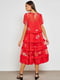 Платье А-силуэта красное | 6437388 | фото 2