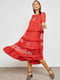 Платье А-силуэта красное | 6437388 | фото 3