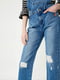 Комбинезон-брюки однотонный кэжуал | 6437570 | фото 5