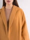 Пальто класичне без застібки жовте | 6437590 | фото 5