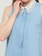 Платье А-силуэта голубое | 6437680 | фото 4