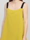 Сукня А-силуету з відкритою спиною гірчичного кольору | 6437714 | фото 3