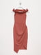 Платье-футляр терракотового цвета | 6437741