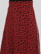 Юбка леопардовая юбка красная | 6437900 | фото 3