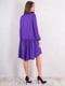Платье А-силуэта фиолетовое асимметричное | 6438018 | фото 2