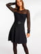 Сукня А-силуету чорна | 6438051 | фото 4