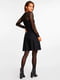 Платье А-силуэта черное | 6438051 | фото 2