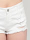 Шорты джинсовые белые | 6438081 | фото 4