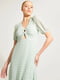 Сукня А-силуету зелена | 6438100 | фото 4