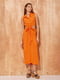 Платье А-силуэта оранжевое | 6438101