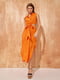Сукня А-силуету помаранчева | 6438101 | фото 2