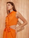 Платье А-силуэта оранжевое | 6438101 | фото 5