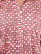 Блуза красная с геометрическим узором | 6438110 | фото 3
