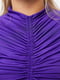 Блуза фиолетовая с драпировкой | 6438116 | фото 3