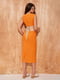 Платье-футляр оранжевое | 6438124 | фото 2