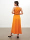 Платье А-силуэта оранжевое | 6438125 | фото 2
