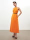 Платье А-силуэта оранжевое | 6438125 | фото 3