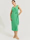 Платье А-силуэта зеленое | 6438126