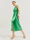 Сукня А-силуету зелена | 6438126 | фото 3
