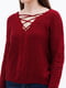 Пуловер темно-красный | 6438177 | фото 3