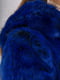 Шубка из эко-меха синяя | 6438320 | фото 4