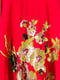 Платье А-силуэта красное с принтом | 6438333 | фото 4