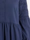 Платье А-силуэта синее асимметричное | 6438395 | фото 4