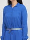 Платье-рубашка синее | 6438530 | фото 3