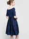 Платье А-силуэта синее | 6438577 | фото 2