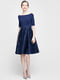 Платье А-силуэта синее | 6438577 | фото 5